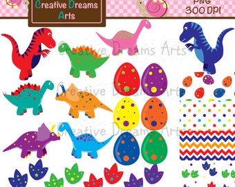 40% Off! Dinosaur Clipart Instant Download