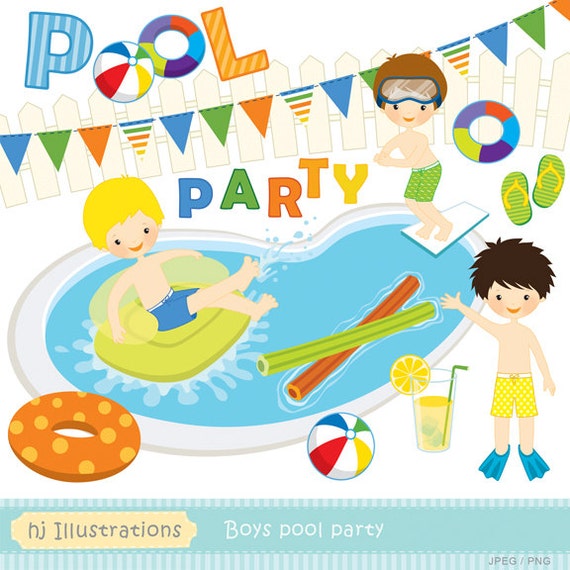 free clipart images pool party - photo #12