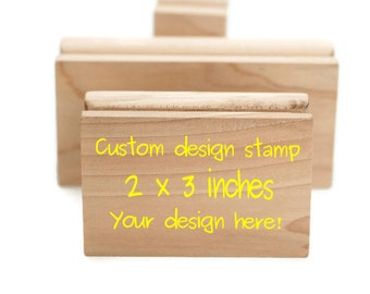 Custom stamp, Logo stamp, Custom logo stamp, Business card stamp 2 x 3 inches personalized stamp