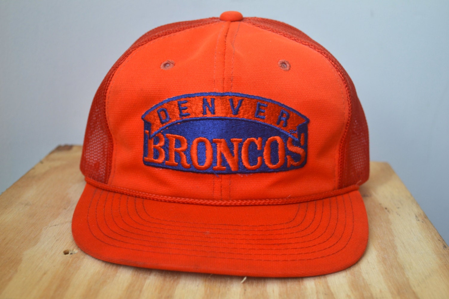 Vintage Denver Broncos Trucker Hat Snapback