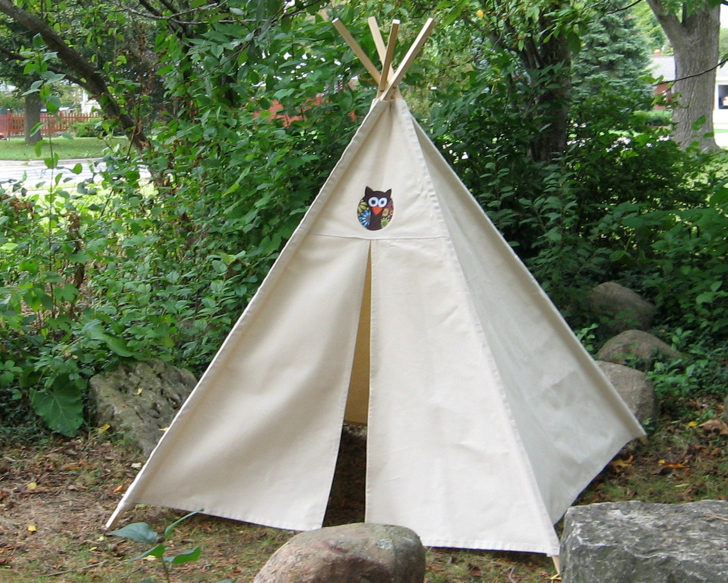 Owl Teepee Canvas Teepee Teepee Kids Teepee Tee Pee Play