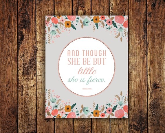 Items similar to Fierce Quote 8"x10" Printable - She is Fierce on Etsy