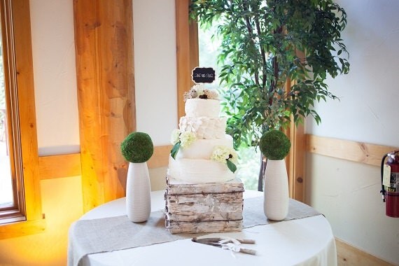 Rustic Wedding Cake Stand Birch Bark Cake Stand