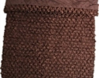 brown 7x7 Inch Lined Crochet Tutu Top 3.99