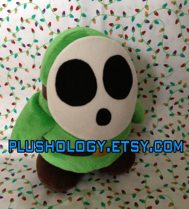 green shy guy plush