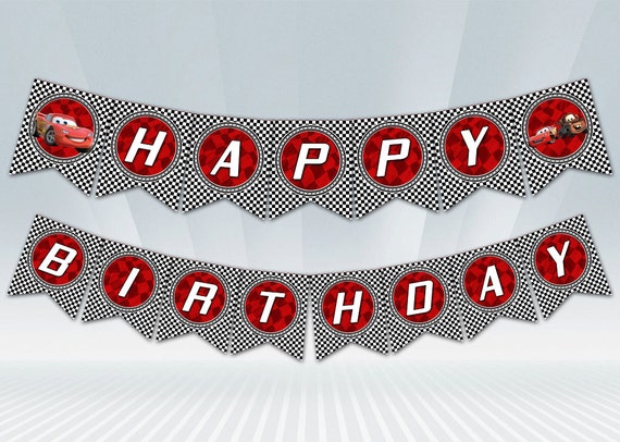 disney cars birthday banner