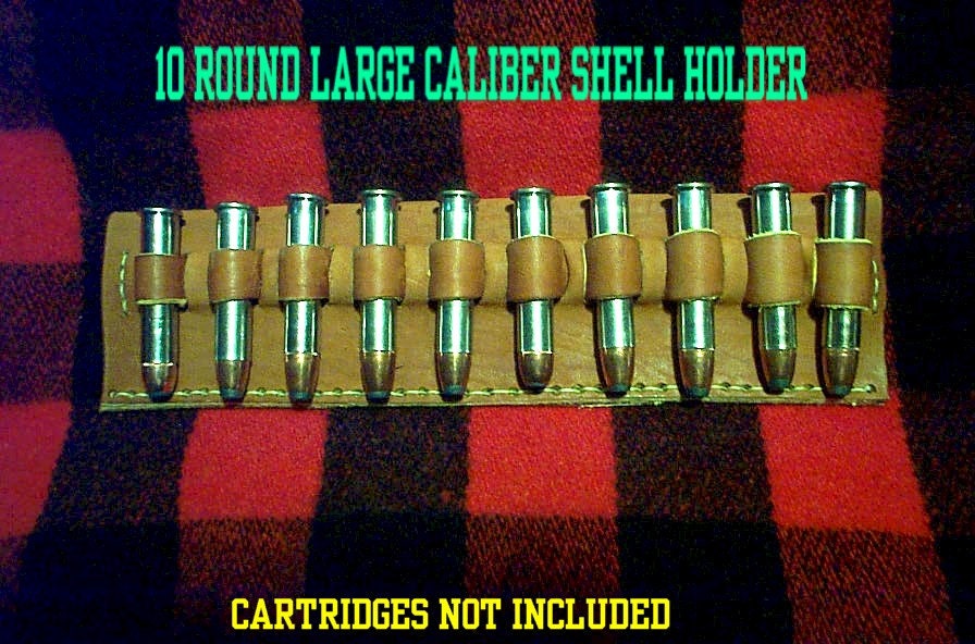 Leather Cartridge Belt slide holder .4570 .444 .450 .416