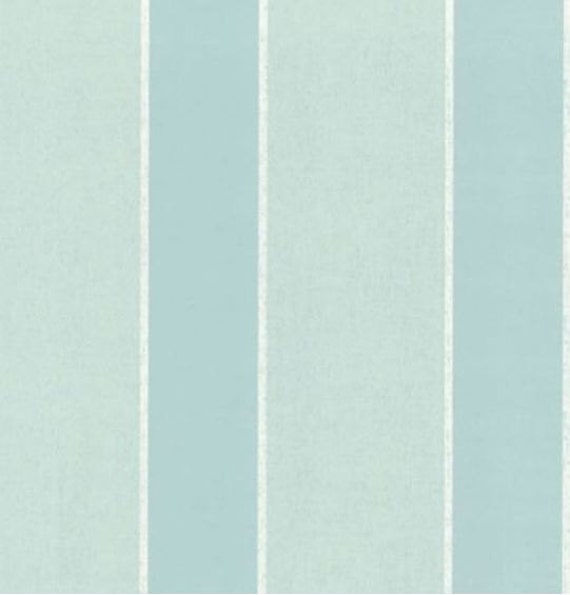 Wallpaper SoftSoft Blue and White Wide Stripe Wallpaper