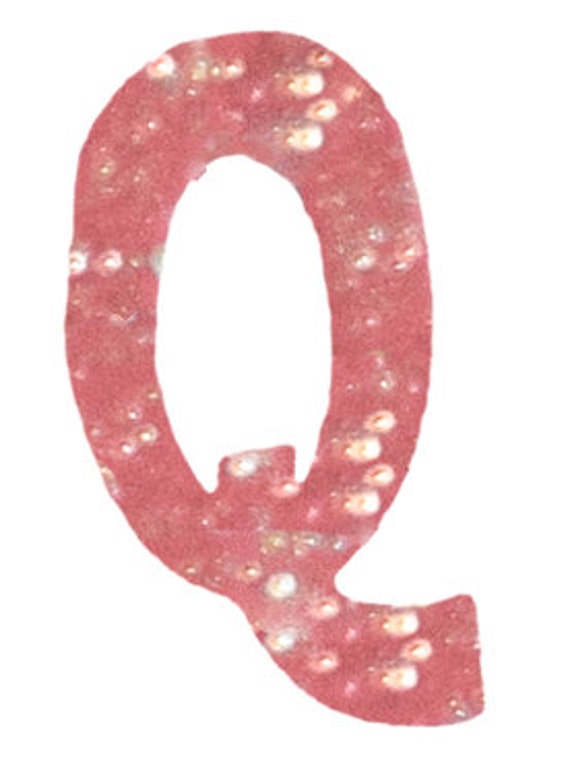 Bright Pink Letter Q