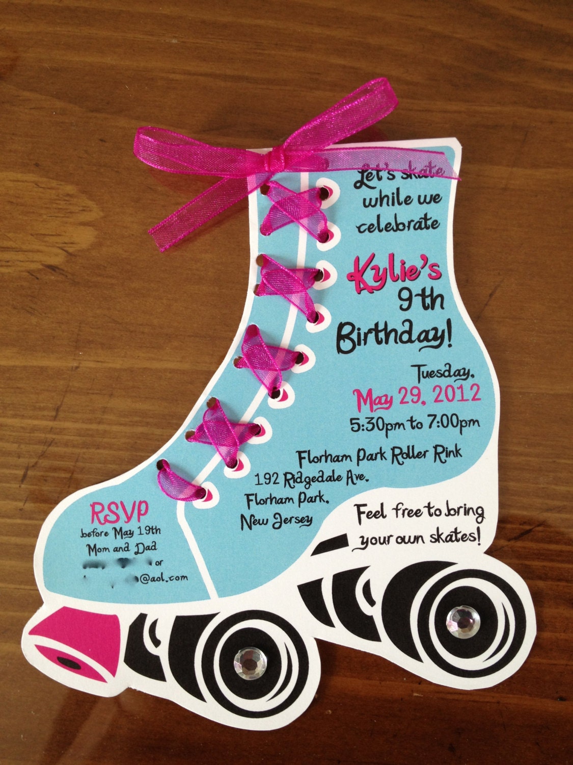 Ice Skating Themed Birthday Party Invitations Free Printable