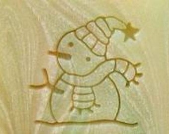Snowman Resin stamp Soap Stamp seal stamp custom soap stamp soap making Resin Crafts