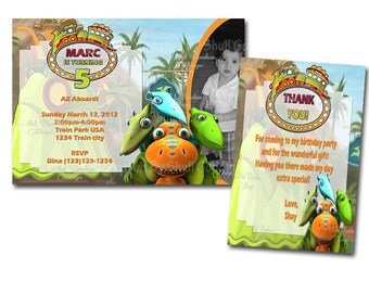 Dinosaur train invitations | Etsy