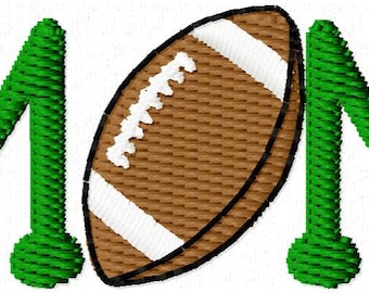 Mini Mom Football Embroidery Design