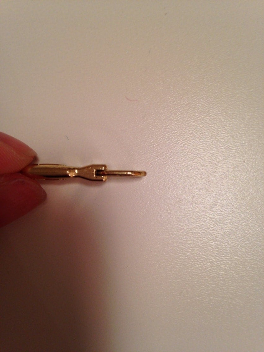 Louis Vuitton Brass Zipper Pull Replacement. 100% Authentic.