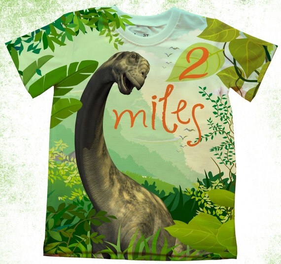 Items similar to Personalized Tshirt, Boys Dinosaur Tshirt, Birthday