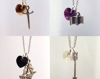 Charming, Hook, Henry, Snow Once Upon A Time Character Necklaces