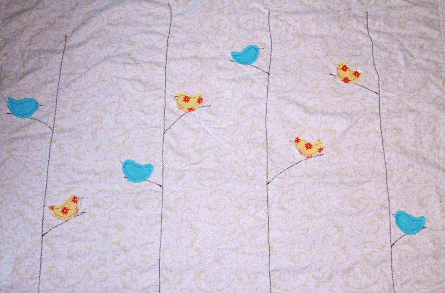 Little Bird Baby Blanket 50 off by MissesCountry on Etsy