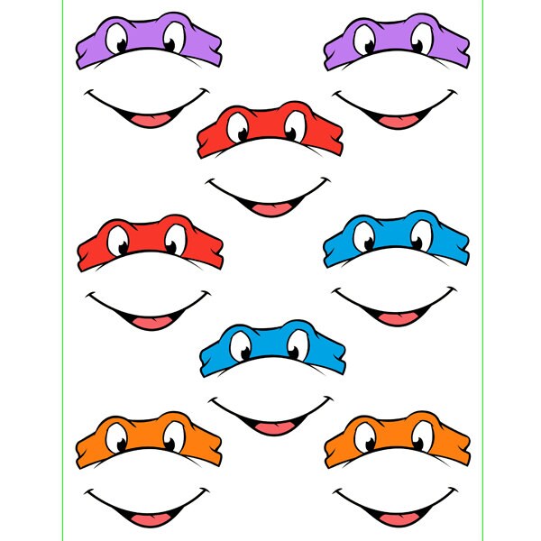 INSTANT Download Ninja Turtles EYES with mouth for