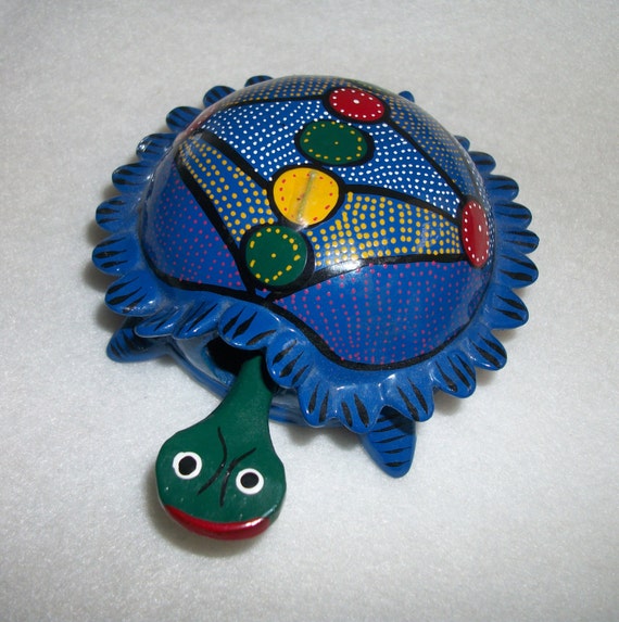 Mexican Hand Painted Bobble Head Turtles Mexican Hand Painted Bobble Head Turtles