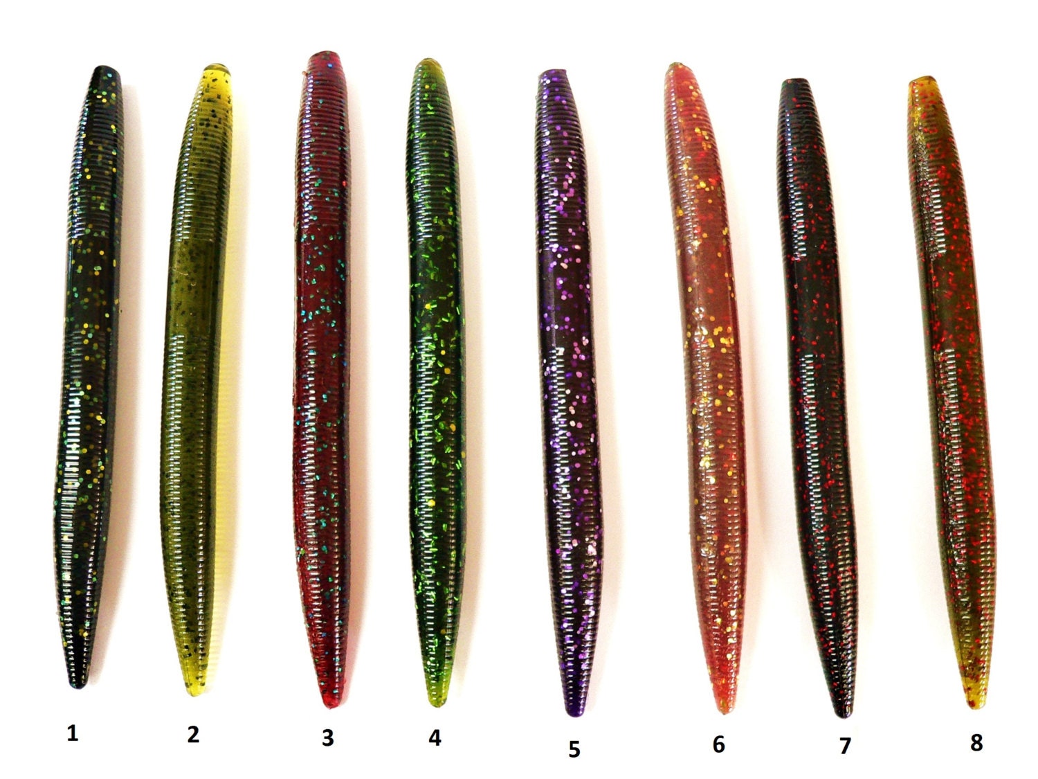 Bogbaits 6 inch Fat Sticks Bass Worm Stick Bait Drop Shot