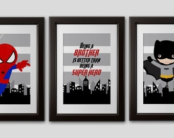 Superhero Wall Art superhero wall art 4 prints shipped color customized Superhero Wall Art superhero wall art 4 prints shipped color customized