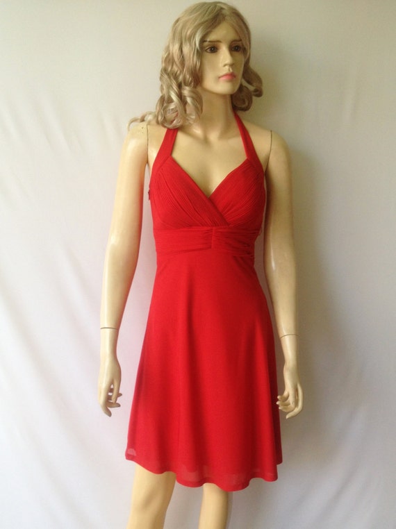 Red Bridesmaid Dress. Red Evening Dress