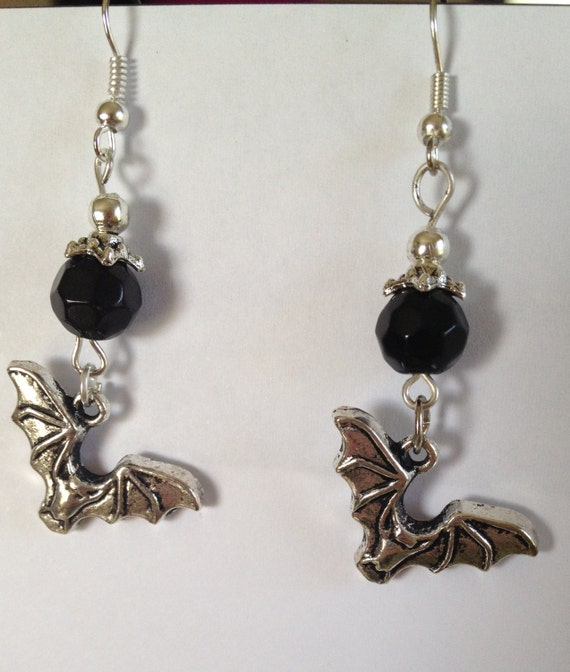 Hanging bat earrings Clearance