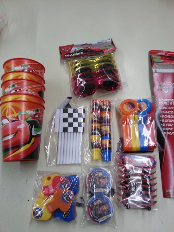 8 Filled Disney Cars Theme Goodie Party Bags JUST