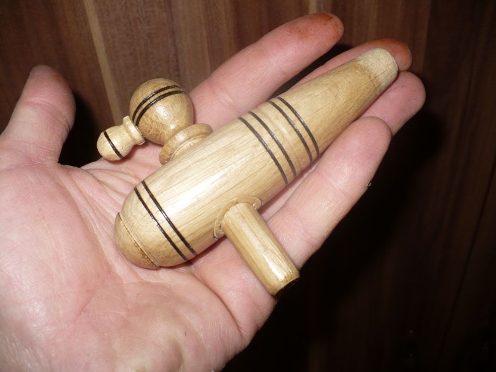 Traditional barrel tap faucet spigot with cork wooden