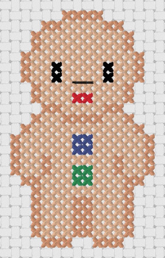 Items similar to Gingerbread Man - Cross Stitch Pattern on Etsy