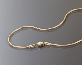 1.0mm Gold filled snake chain, 16 inch, 18 inch & 20 inch