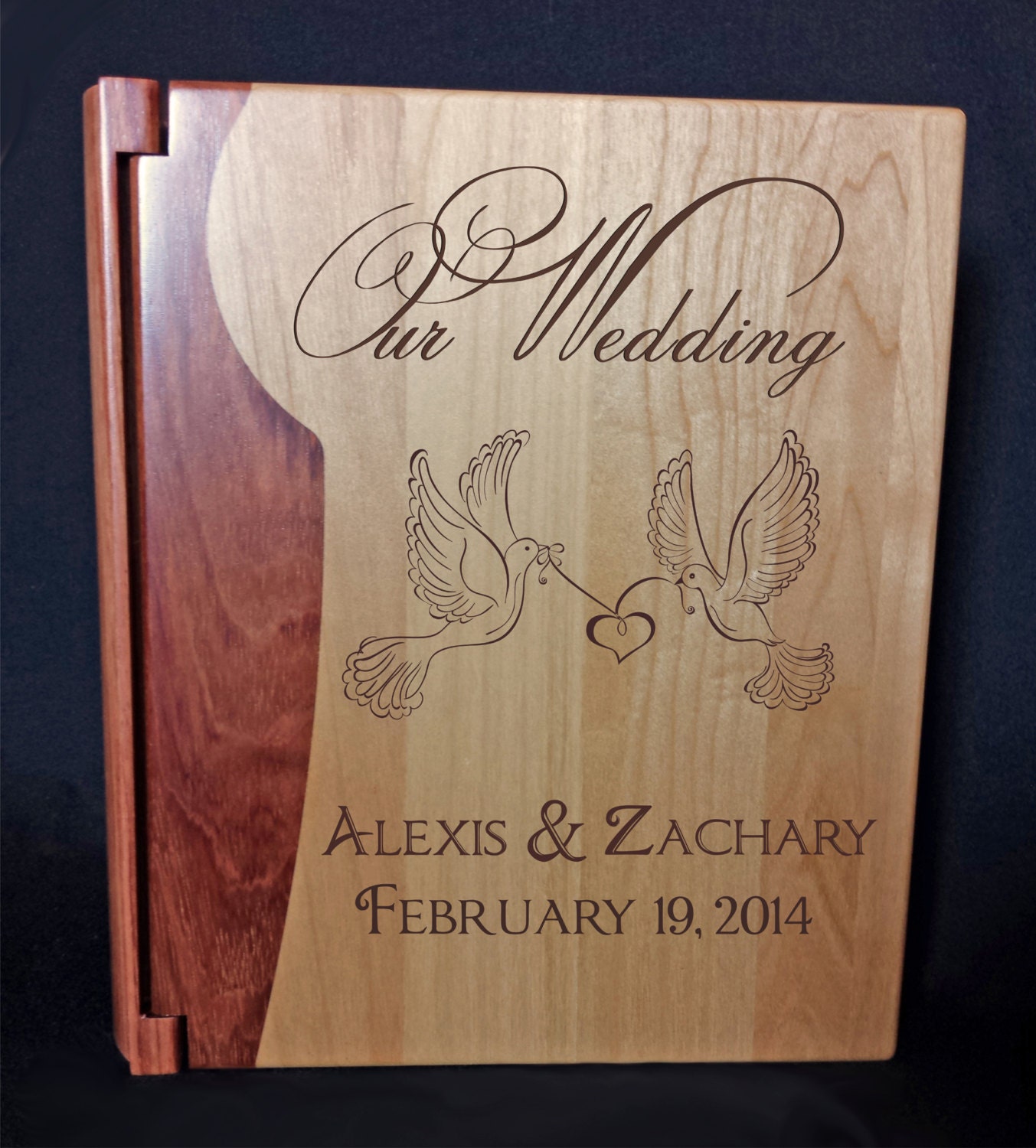 Personalized Photo Album Custom Engraved Wedding Album
