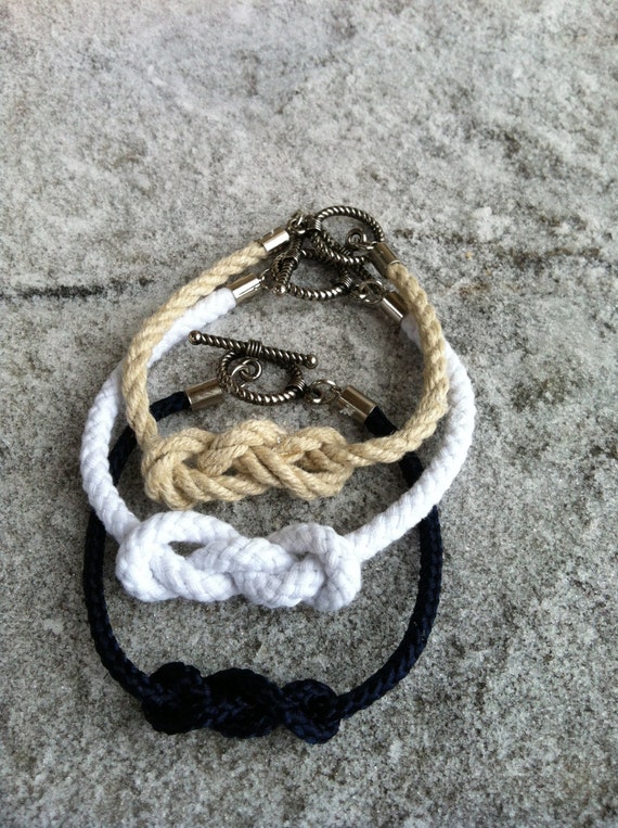 Items similar to Nautical knot bracelets on Etsy