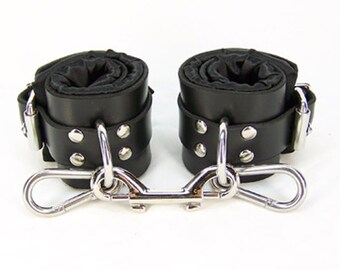 The Multi-Cuff Leather Wrist Suspension Cuffs mature