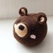 Kawaii Dark Brown Bear Stuffed Animal Childrens Plush Toy READY TO SHIP