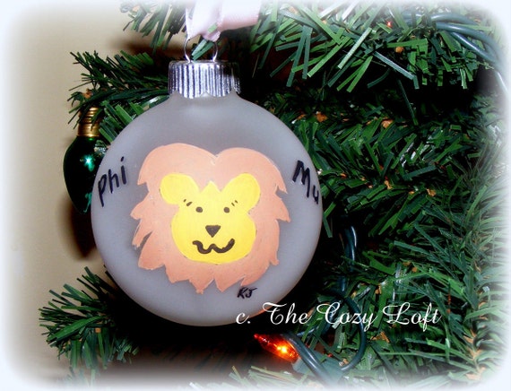 phi mu personalized christmas ornament decor hand painted phi mu personalized christmas ornament decor hand painted