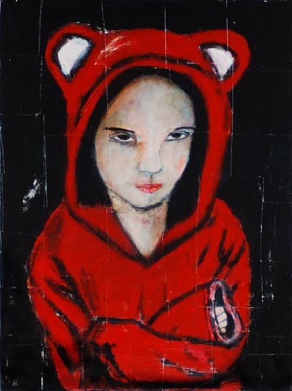 Girl in Red Bear Costume 8x10 Print - Are You Kidding Me