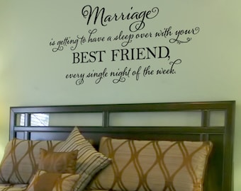 Master Bedroom Wall Decals marriage is getting to have a sleep over vinyl wall decal Master Bedroom Wall Decals marriage is getting to have a sleep over vinyl wall decal