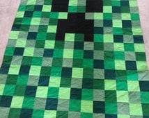 Popular items for minecraft quilt on Etsy