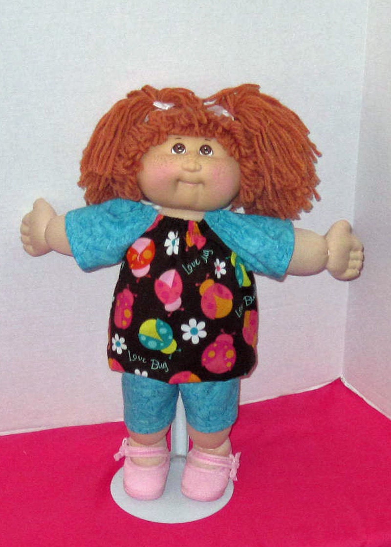 Cabbage Patch Doll Clothes 16 inch doll Love Bug Short Set