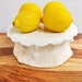 Woodland Cake Stand handmade ceramic wedding decor in white