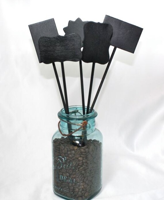 Chalkboard Sign small on a stick 12 tall small sign