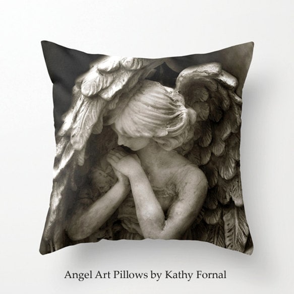 Angel In Prayer Pillow Angel Throw Pillow Angel Pillow Home