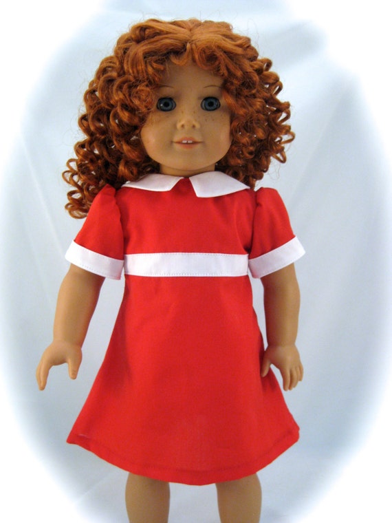 American Girl Doll sized Annie Dress by enchanteddesigner on Etsy American Girl Doll sized Annie Dress by enchanteddesigner on Etsy