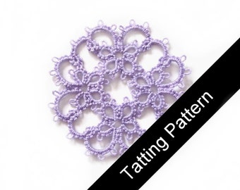 Tatting Pattern PDF - Janessa Butterfly Motif - Intermediate - Instant Download