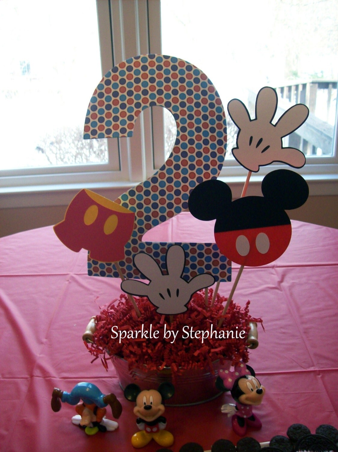 Mickey Mouse Centerpiece l Customized Age l Mickey Clubhouse l