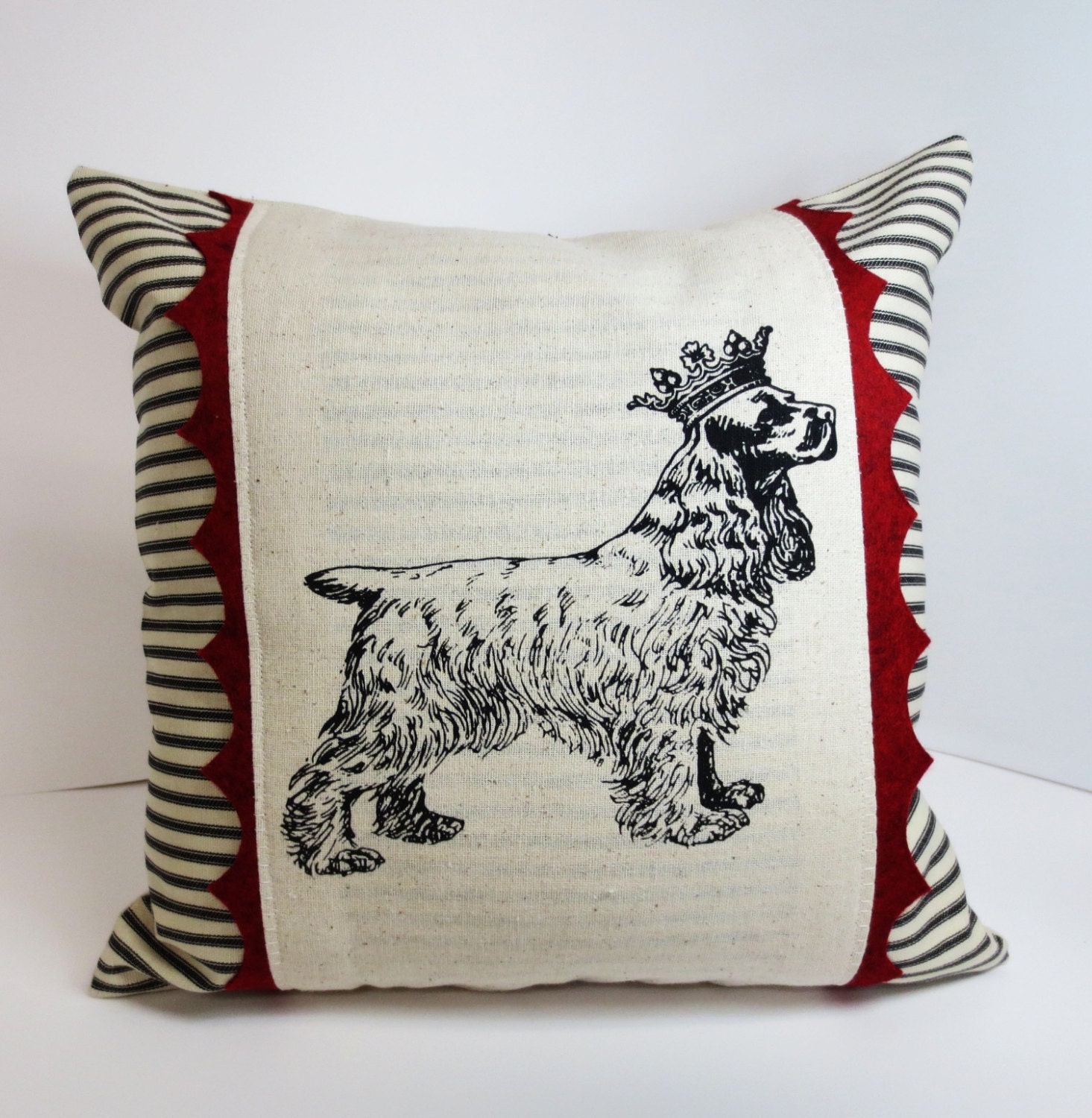 golden cocker spaniel cushion