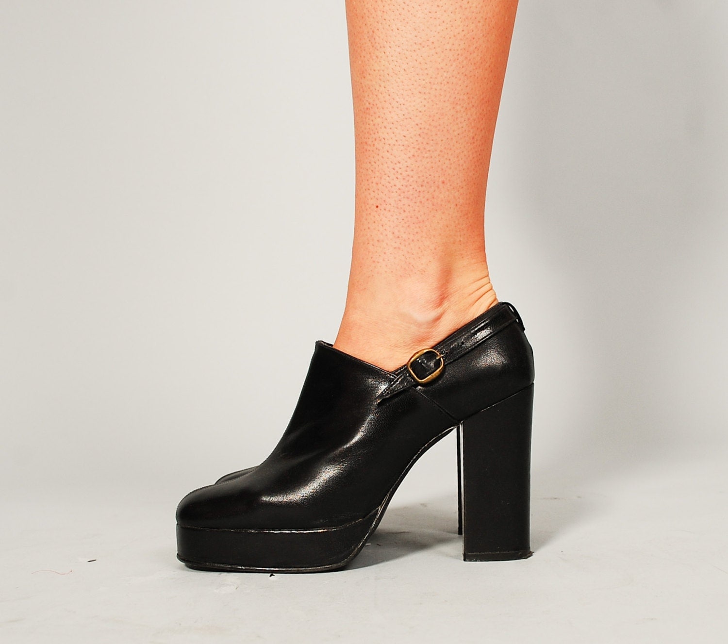 70s style platform heels