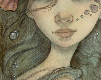 Serenity...Original 4"x6" mixed Media Painting