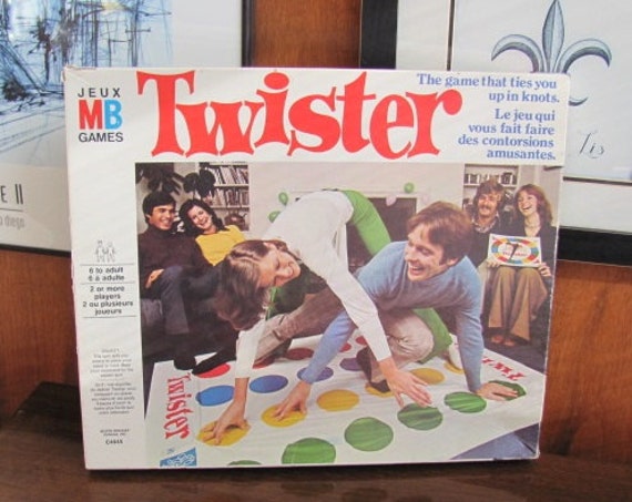 Vintage 70's Twister Board Game Milton